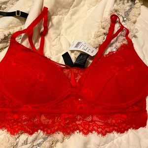 Windsor red lingerie bralette